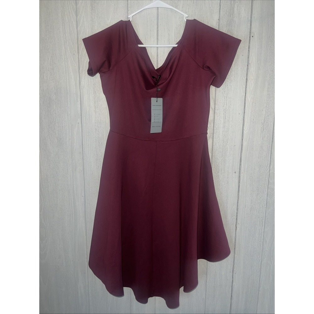 sarin mathews dress Women's XL Burgandy - Picture 5 of 7